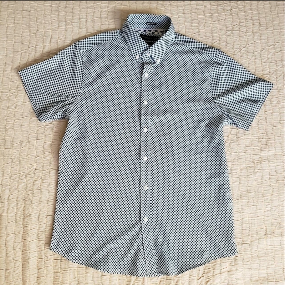DENIM & FLOWER RICKY SINGH Medium Patterned Short Sleeve Shirt